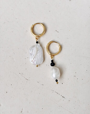 Kolczyki Onyks z perłą, Chmolowska Jewellery