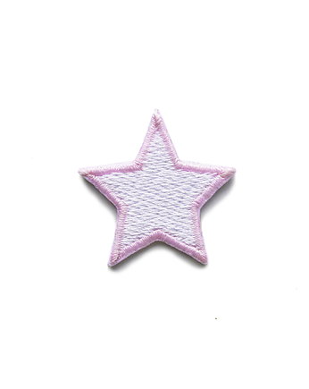 Naszywka łatka biało różowa gwiazdka, OSOBY - Prezent dla 10 latki