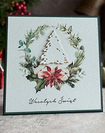 Personalizowana kartka na Boże Narodzenie, BN 22, Anna Art and Crafts