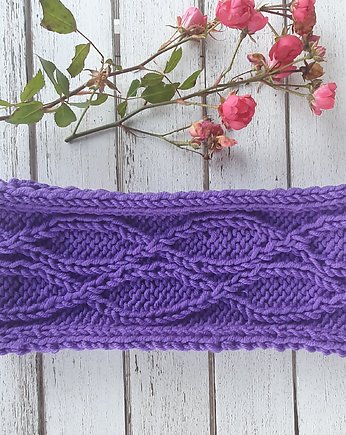 Opaska fiolet HANDMADE, Lilarose Handmade