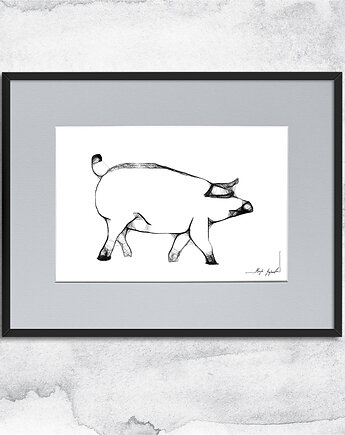 Autorska grafika z ramą - nr 73, Maja Gajewska