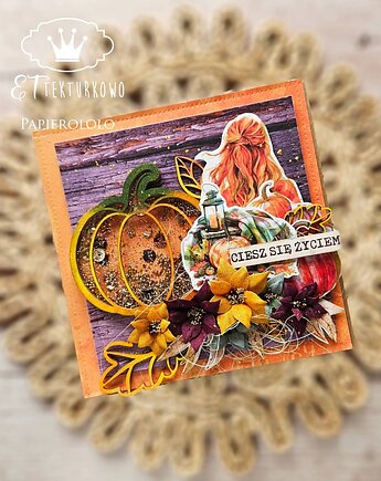 Kartka z shakerem dynią, papierololo