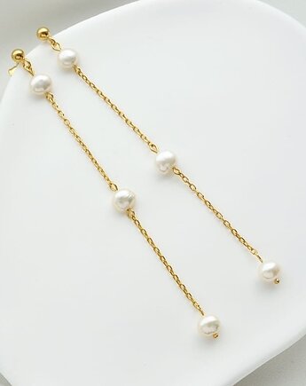 Długie kolczyki z perłami, OSOBY - Prezent dla przyjaciółki