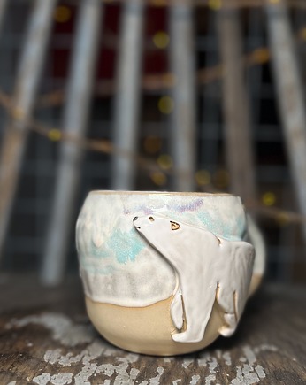 Ceramiczny kubek z Niedźwiedziem Polarnym, ceramic bubble