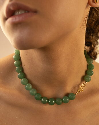 Jadeit Colar choker handmade, Lile Things