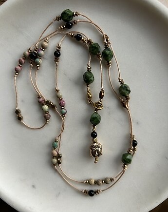 Budda - naszyjnik z jaspisami i zoisytem, Ili arte biju