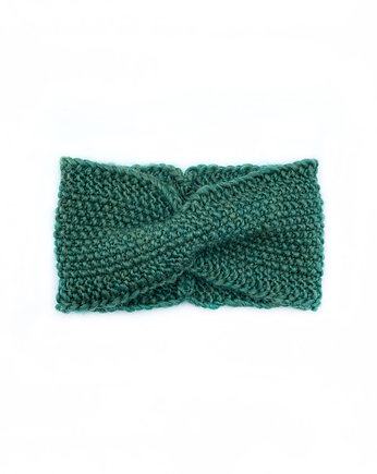 Zielona opaska z merino twist, Holy Alpaca Knit