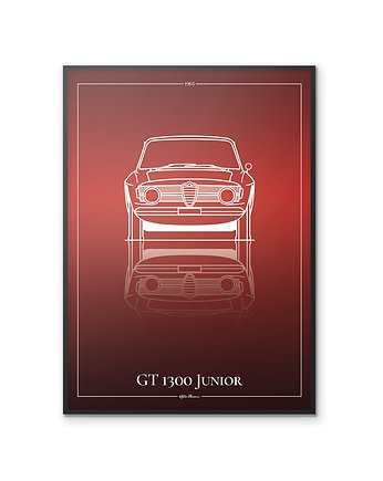 Plakat Motoryzacja - Alfa Romeo GT Junior, OSOBY - Prezent dla świadka