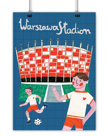 Plakat Warszawa Stadion, OSOBY - Prezent dla taty