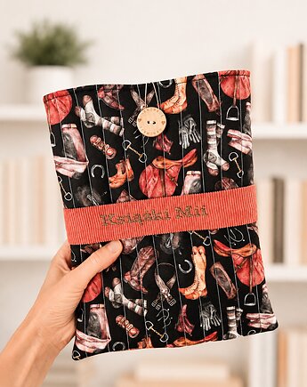Etui na książkę z imieniem ,personalizowane etui dla miłośniczki koni, Gucia Design