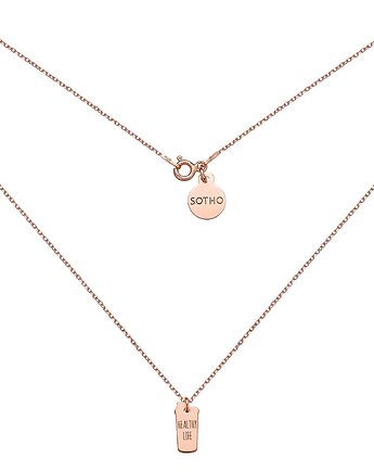 Naszyjnik z różowego złota shaker HEALTHY LIFE, SOTHO