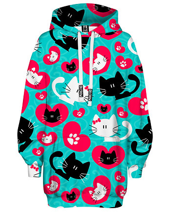 Bluza Oversize Tunika DR.CROW Heart Kitty, DrCrow
