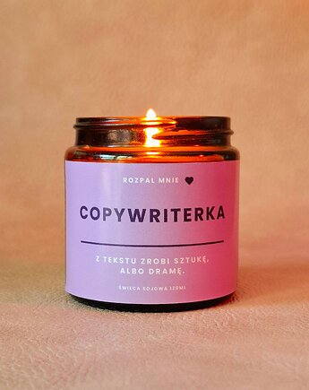 Świeca sojowa COPYWRITERKA, SOy