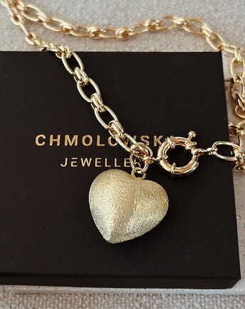 Naszyjnik łańcuszek i serce, Chmolowska Jewellery