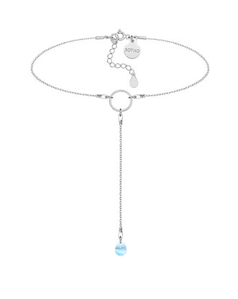 Srebrny choker z kryształem SWAROVSKI, SOTHO