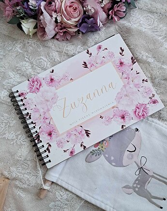 PERSONALIZOWANY album pamiątka chrzest święty dziewczynki, LOO LOO DREAM