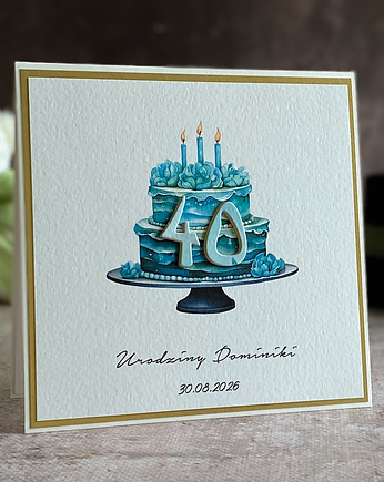 Kartka urodzinowa z kopertą prezentową, BH 31, Anna Art and Crafts