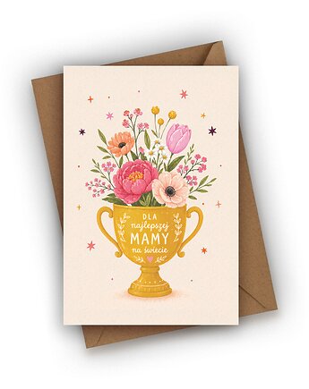 Kartka na Dzień Mamy- Puchar dla Mamy, Czarna Owca Karteczki