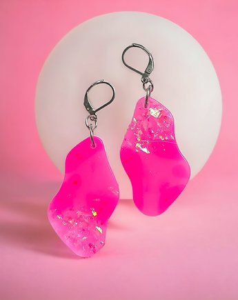 BARBIE : UNIKATOWE kolczyki z żywicy X, kaktusia