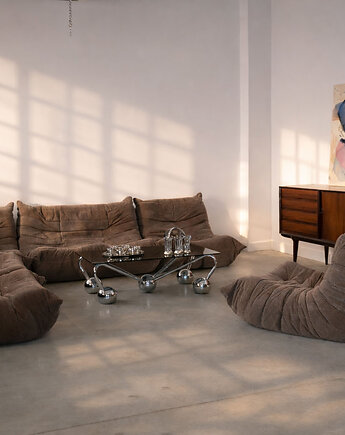 Fotel Togo, francuski design, lata 70, M Ducaroy, Ligne Roset, Przetwory design