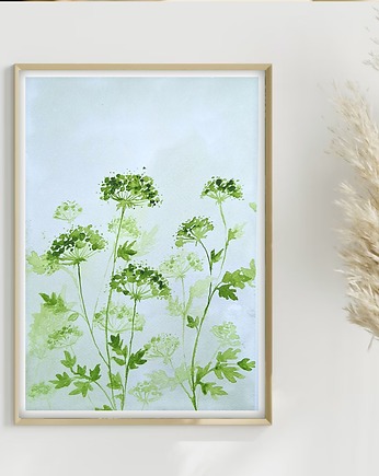 Oryginalna akwarela.Łąka A4, Malgorzata Domanska