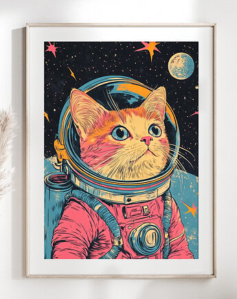 Plakat Kot w kosmosie I, Manon