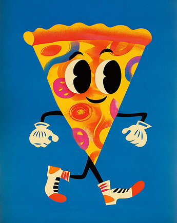 Plakat 30x40  pizza do kuchni, polkastudio