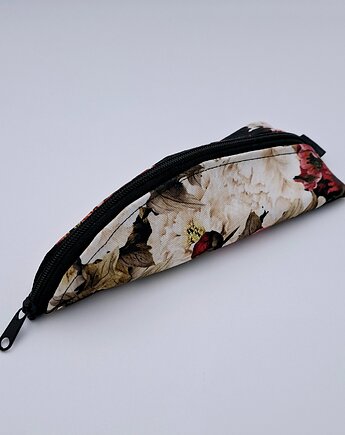 Piórnik piwonie, ML handmade