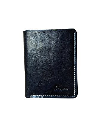 Etui na karty 022 czarne - mini portfel, Lamato