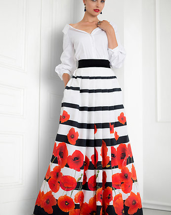 Spódnica maxi w maki, Kasia Miciak design