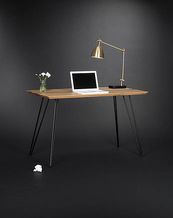 Biurko/stół w stylu industrialnym, stalowe nogi, Mo Woodwork