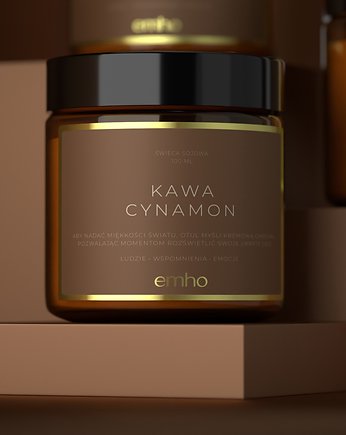 Świeca sojowa KAWA CYNAMON, EMHO