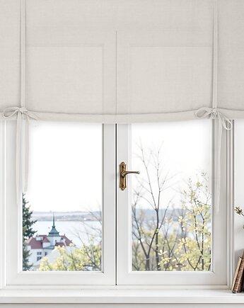 Roleta podwijana almond milk medium, so linen!