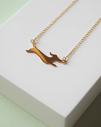 Pozłacany Naszyjnik Jamniczek, Lenn Jewellery