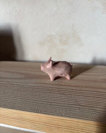 Ceramiczna Figurka Świnki Miniaturowe Figurki Świnka Desk Buddy, Maison Fragile