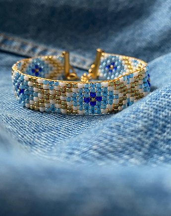 Bransoletka z koralików toho - blue jeans, Marigold