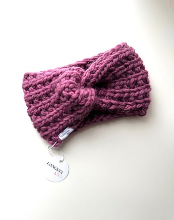 Opaska 100% wełna handmade ręcznie robiona, GANGSTA KNIT