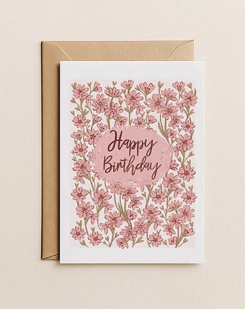 Kartka urodzinowa - Happy birthday, Mint In Paper