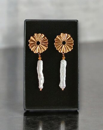 Długie perły : kolczyki : wyjątkowy prezent PREMIUM : I, kaktusia