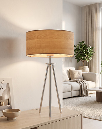 Czarno-złota lampa stołowa na trójnogu ALTA ECO, LYSNE