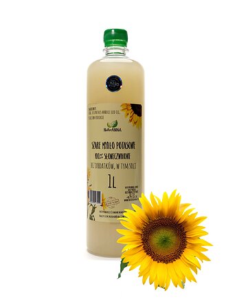 SZARE MYDŁO POTASOWE 100% SŁONECZNIKOWE 1L, naturanna