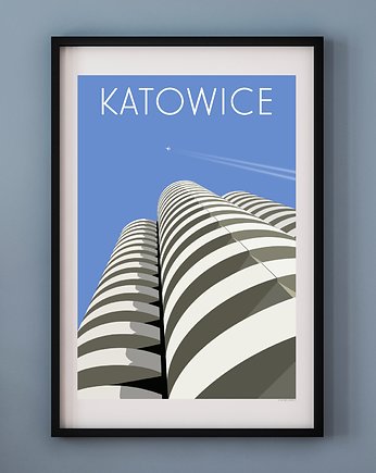 Plakat KATOWICE, A. W. WIĘCKIEWICZ