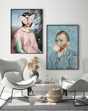 Zestaw 2 plakatów -w odcieniach blue, HOG STUDIO