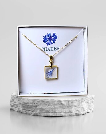 Delikatny naszyjnik kwadratchaber prezent dla kobiety, Lovely Jewellery