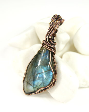 Wisiorek z labradorytem, Blue Pearl Art