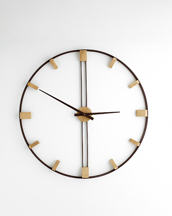 Duży zegar ścienny 96cm Brąz, Simpleclock96