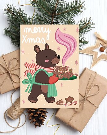 Kartka świąteczna Merry Xmas, Maya Design