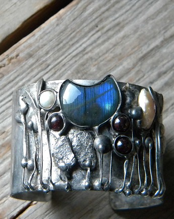 Labradoryt - roślina   - BRANSOLETA MANKIET  CUFF, Beata Trotter