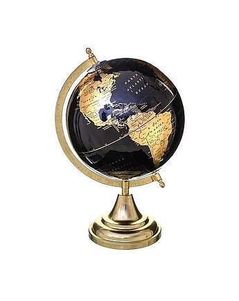 Globus Dekoracyjny Czarno Złoty 33 cm, MIA home