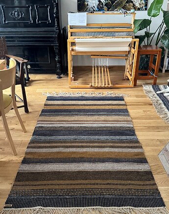 Ręcznie tkany wełniany dywan - Plaster Miodu, Topole